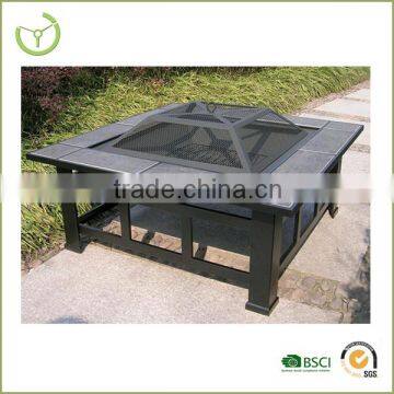 XY-FP-12006 Steel wood burning fire pit manufacture outdoor fire pit 84.5*84.5*35cm