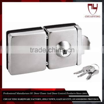 Durable 8mm -12mm Frameless Glass Double Door Lock