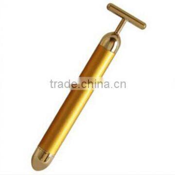 2015 HOT Selling!!germanium Electric Vibrating Massager 24k Gold Vibration Beauty Bar