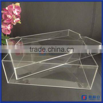 China supplier sneaker display for man running shoes / Clear Acrylic Shoe Box with lid