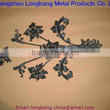 hand forged steel fence parts for gate fence bed