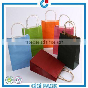 10 years prfessional factory make pure color printing kraft paper shopping bag                        
                                                                                Supplier's Choice