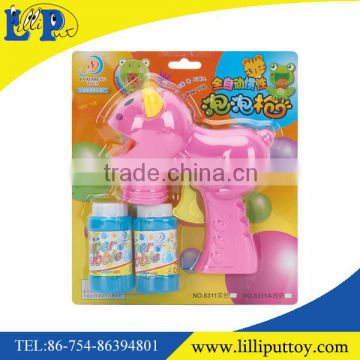 Battery option cartoon animal bubble gun toy