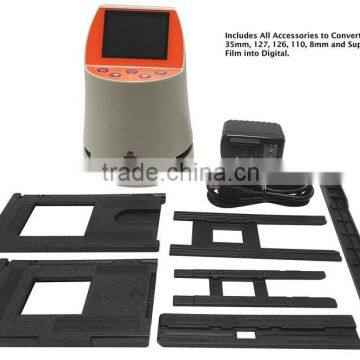 Real 14MP Stand-alone high resolution film scanner multi films supported and 2.4" Color Screen