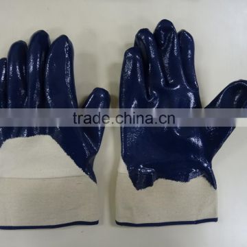 nitrile gloves; nitrile work gloves ; corduroy with nitrile coated gloves+safety cuff; gloves for industrial use