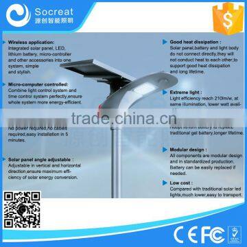 Integrated motion sensor solar street light 15w 12v dc led street lights, solar gate light