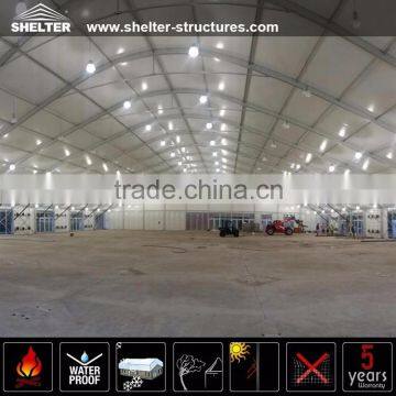 30m Temporary White PVC Fabric Dome Tent Industrial Warehouse Tent for Sale photo-4