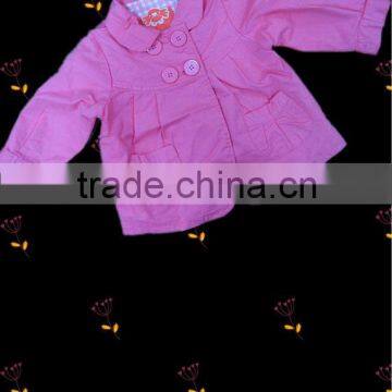 girls wind jacket latest designed hight quality children jacket outerwear baby girls pink blazer jacket pink coat