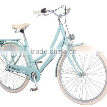 Cheap alloy 3 speed bike front LED bicycle cream tire fashion lady bicycles