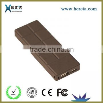 Factory Wholesale gift chocolate Mobile Power Bank Usb manufacturers,2600mah mobile power bank supplier