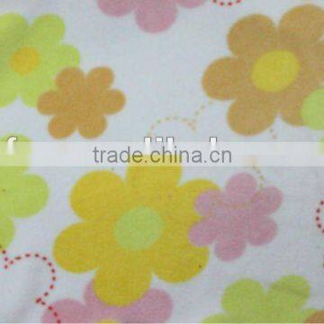 fleece fabric with sunflower print