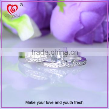 New arrival personality silver movable ring wholesale white gold plated movable ring