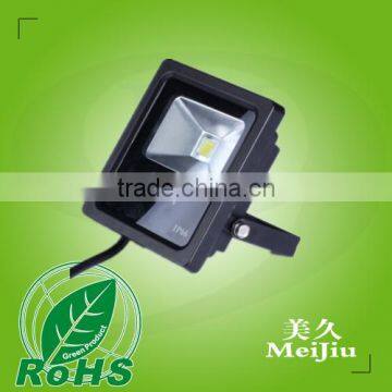 10W 800LM 80lm/w San'an chip 120degree PF0.6 CRI75 IP65 AC85-265V 8030 Warm white 2800-3200k LED Floodlight