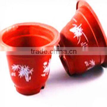 The custom logo plastic plastic flowerpot