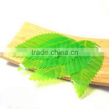 Plastic Sushi decorative green leaf