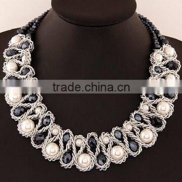 ODM/OEM Jewelry Factory handmade crystal necklace, bead necklace designs, chunky necklace