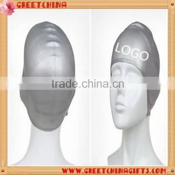 Professional stamping logo silicone swim cap