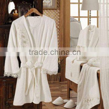 Cotton Bathrobe Set - 8 pcs. Luxury Towel Set