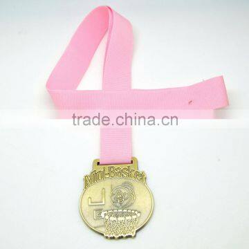 Superior Quality Antique Bronze Sport Style Baskeball Medal photo-4
