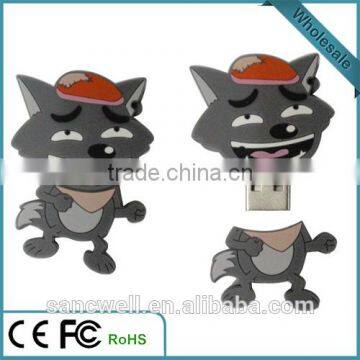 2016 Bulk Wolf shaped USB Flash Drive for Promotion Gifts