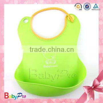 2014 Hot Sale Novelty Silicone Easy Baby Waterproof Bib