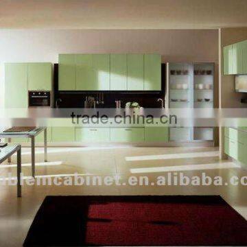 Green Melamine kitchen cabinets