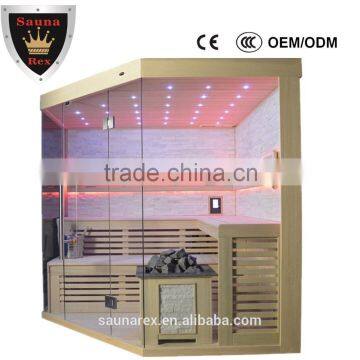 Chinese factory modern design wooden Sauna Room with music