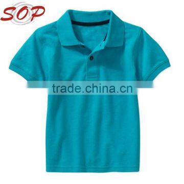 Baby Boy Design 100%Cotton Trendy Plain Blank Pure Color Polo Shirt