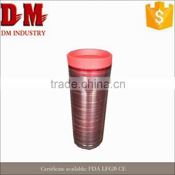 Popular china 450ml double wall plastic coffee cup with lid