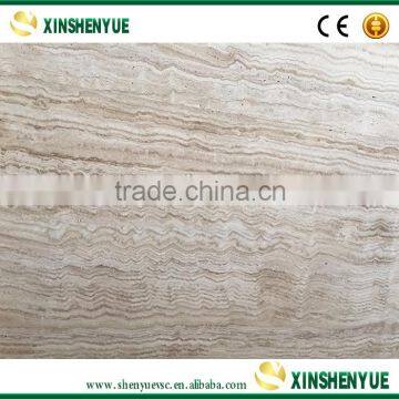 Polished Wooden Travertine Marble Floor Tile Wholesale