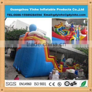 2014 new design kids giant octopus inflatable playground funland