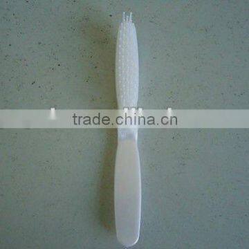 long handle folding white comb