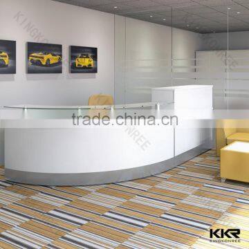 2016 Modern white reception desk marble reception desk