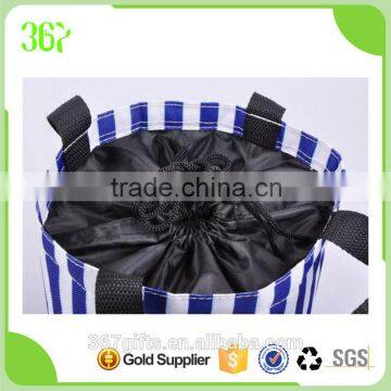 Drawstring Cooler Bag Cheap Handle Lunch Bag Wtih Side Pocket photo-3