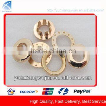 CD7451 Fashion Shiny Gold Metal Decorative Grommets for Clothing