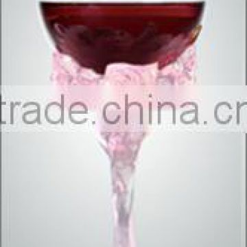 pink liuli wine cup wine colored glass elegant home decoration