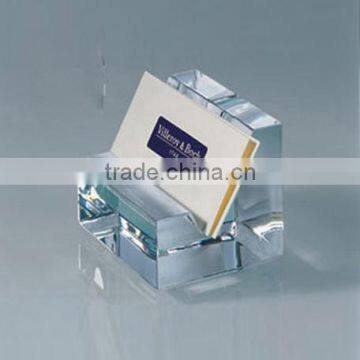 Crystal clear name card holder business stationery name card holder