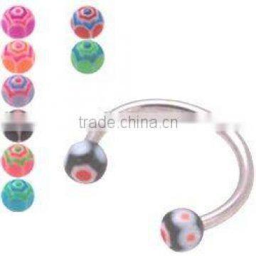 UV Body Piercing Jewerly,UV Circular Barbells