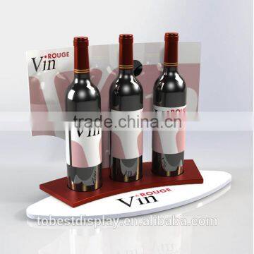 luxury custom bottle glorifier,wine display stand,acrylic wine bottle holder with logo