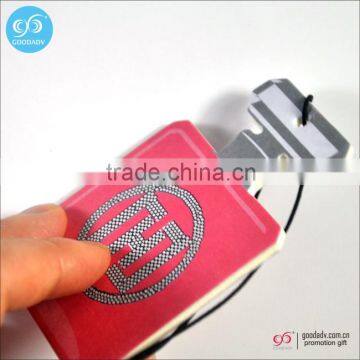 Custom logo printed long lasting paper air freshener with car perfumed card