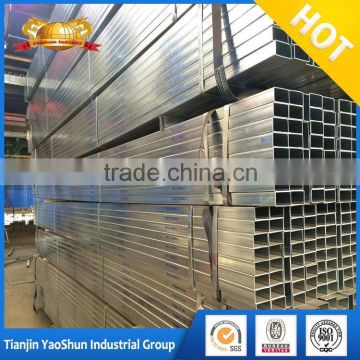 Q195 thin wall pre galvanized square steel tube sizes