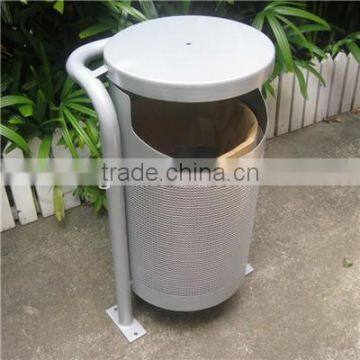 Street waste container metal waste container