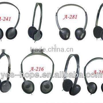 Christmas promotional 2 pin Airline head phone from China