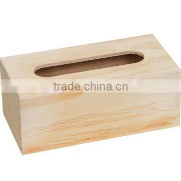 Laser Cut Wood Craft Facial Tissue Box Made In China