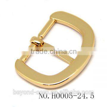 24.5MM D Shape Handbag Buckle in Gold Finish photo-2
