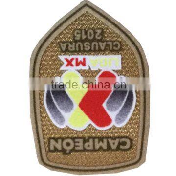 Factory Direct Flocking Sport Brand Patch Iron on Patches for Jackets photo-4