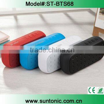 Portable mini bluetooth speaker with built-in rechargeable battery