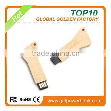 new design wooden best usb key disk with logo