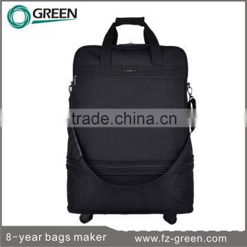 2015 Foldable Black Wheeled Travel Bag