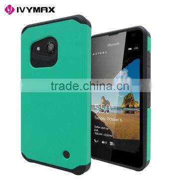 Wholesale hard pc soft silicone protective mobile phone case for Nokia lumia 550